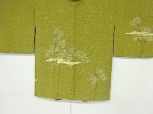 リサイクル　霞に樹木模様絵羽織